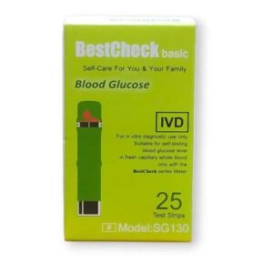 BestCheck Basic Blood Glucose Strip – 25’s Pack