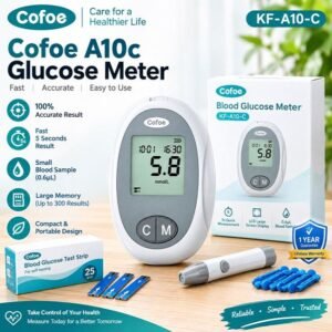 Cofoe A10c Glucose Meter – 100% Accurate Result