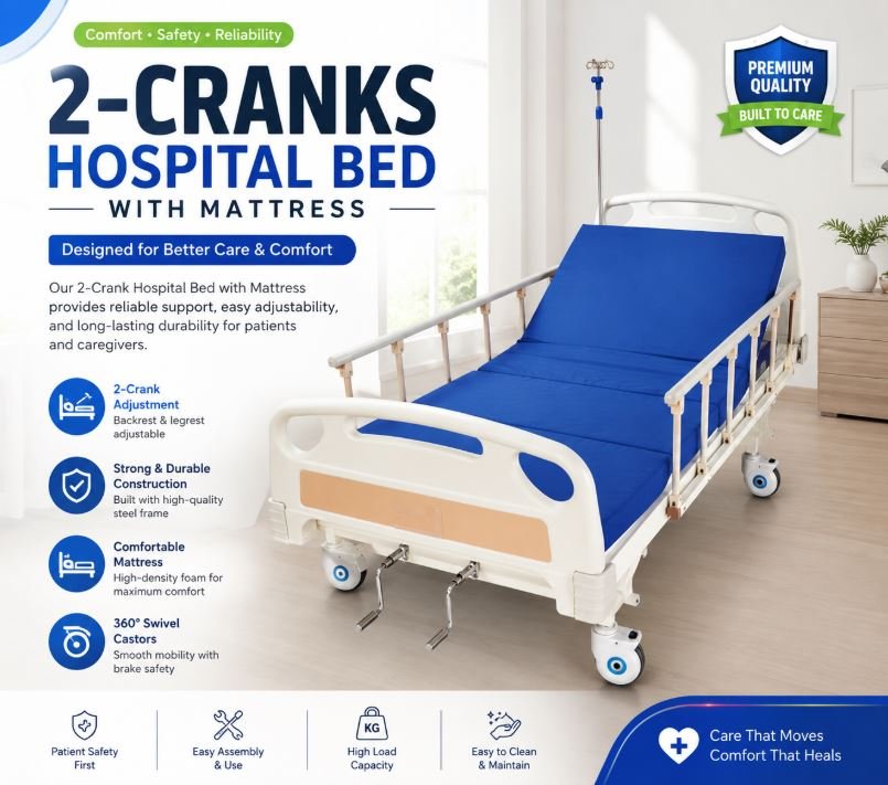 Two Cranks Hospital Bed