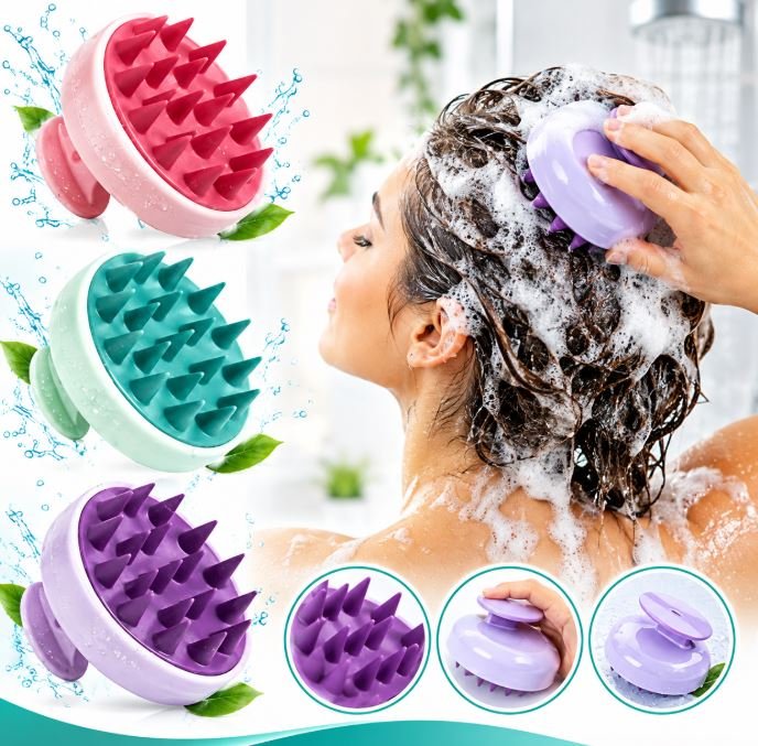 Silicone Scalp Massager – চুলের যত্নে আরামদায়ক নতুন সঙ্গী! - Image 3