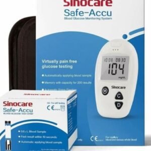Sinocare Safe-Accu Blood Glucose Test Strips – 25’s Pack